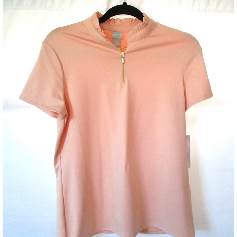 Chico's Zenergy Women's Skort & Shirt Set Peach NWT Size 4/6 - Picture 2 of 16